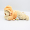 Doudou musical ours sweat capuche orange NICOTOY