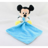 Doudou Mickey bleu avec mouchoir Brille dans la nuit DISNEY