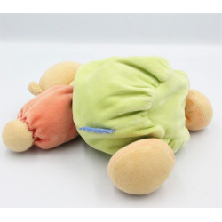 Doudou Ours patapouf vert rouge orange abeille KALOO