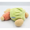 Doudou Ours patapouf vert rouge orange abeille KALOO
