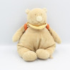 Doudou musical ours beige Tonton sac à dos bleu NOUKIE'S