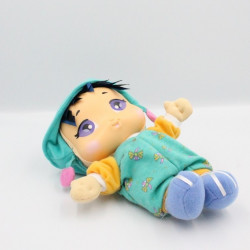 Doudou poupée vert bleu orange rose libellules PLAYSKOOL