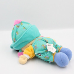 Doudou poupée vert bleu orange rose libellules PLAYSKOOL