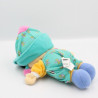 Doudou poupée vert bleu orange rose libellules PLAYSKOOL