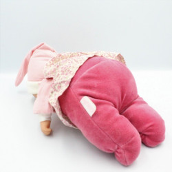 Doudou bébé poupée Baby Pouce rose fleurs COROLLE 2012