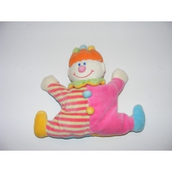 Doudou hochet Clown multicolores JOLLYBABY