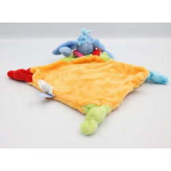 Doudou plat Bourriquet orange vert oiseau DISNEY BABY