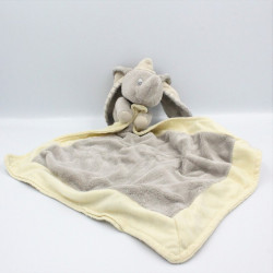 Doudou plat éléphant gris Dumbo mouchoir NICOTOY
