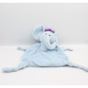 Doudou plat éléphant bleu LUC ET LEA SABILUC