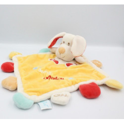 Doudou plat chien jaune Super Doudou BABY NAT