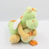 Doudou musical dragon vert jaune château NICOTOY
