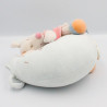 Doudou musical souris blanche robe rose sur lune NATTOU