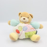 Doudou ours bleu rose vert ballons KALOO