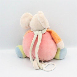 Doudou musical souris rose papillon NATTOU