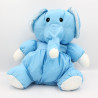 Peluche Puffalump éléphant bleu blanc SUPER TOYS