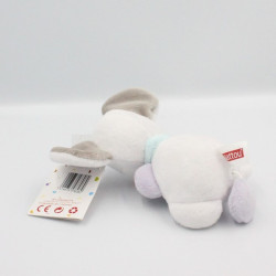 Doudou musical souris blanche mauve grise NATTOU