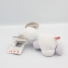 Doudou musical souris blanche mauve grise NATTOU