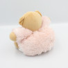 Doudou ours rose fourrure Fur KALOO 18 cm