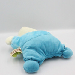 Doudou semi plat chat bleu escargot NICOTOY