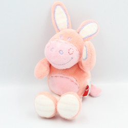 Doudou Ane cheval rose TEX 19 cm