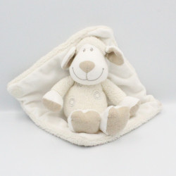 Doudou mouton blanc gris couverture KIABI NICOTOY