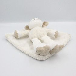 Doudou mouton blanc gris couverture KIABI NICOTOY