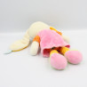 Doudou lapin rose orange oiseau MOTS D'ENFANTS