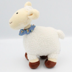 Doudou mouton blanc marron OKAIDI