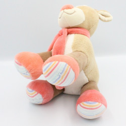 Doudou vache beige rose les Zamis NATTOU