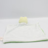 Doudou plat grenouille verte bleu trèfle BENGY