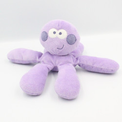 Doudou pieuvre violet mauve MOTS D'ENFANTS