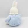 Doudou Lapin boule bleu gris KLORANE