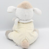Doudou vache beige écru gris pois MOTS D'ENFANTS