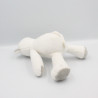 Doudou ours blanc gris Musti Mustela LOT DE 2