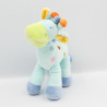 Doudou girafe bleu MOTS D'ENFANTS