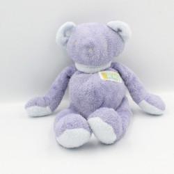 Doudou ours violet mauve TARTINE ET CHOCOLAT