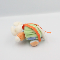 Mini doudou Souris verte orange bleu KALOO