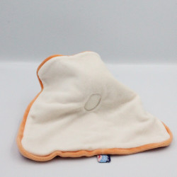 Doudou plat ours blanc rouge orange SUCRE D'ORGE