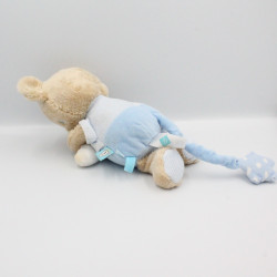 Doudou musical ours bleu fusée Rocket Boy TEX