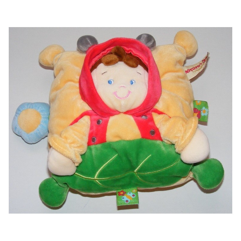Doudou semi plat coccinelle NICOTOY 