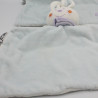 Doudou plat Lapin bleu cerf volant INFLUX LOT DE 2