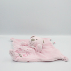 Doudou plat ours rose Baby Garden NICOTOY