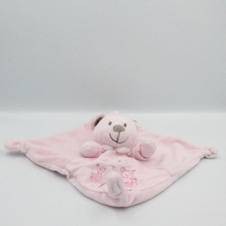Doudou plat ours rose Baby Garden NICOTOY