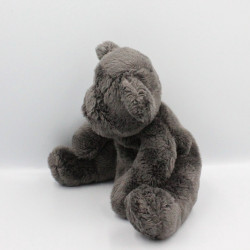Doudou ours gris noir DPAM DU PAREIL AU MEME