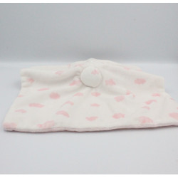 Doudou plat lapin rose blanc nuages PRIMARK EARLY DAYS