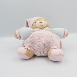 Doudou ours Liliblue rose bleu coeur KALOO