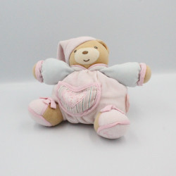 Doudou ours Liliblue rose bleu coeur KALOO
