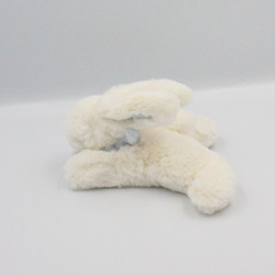 Doudou lapin blanc bleu tout doux Bonbon DOUDOU ET COMPAGNIE