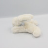 Doudou lapin blanc bleu tout doux Bonbon DOUDOU ET COMPAGNIE