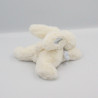 Doudou lapin blanc bleu tout doux Bonbon DOUDOU ET COMPAGNIE